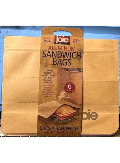 Joie Aluminum Sandwich Bags 6 Pcs Pack