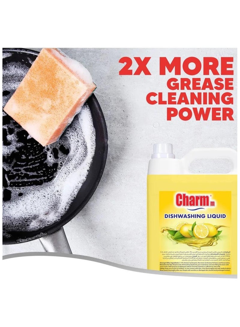 CHARMM Dishwashing Liquid Power Of Lemons 5 L