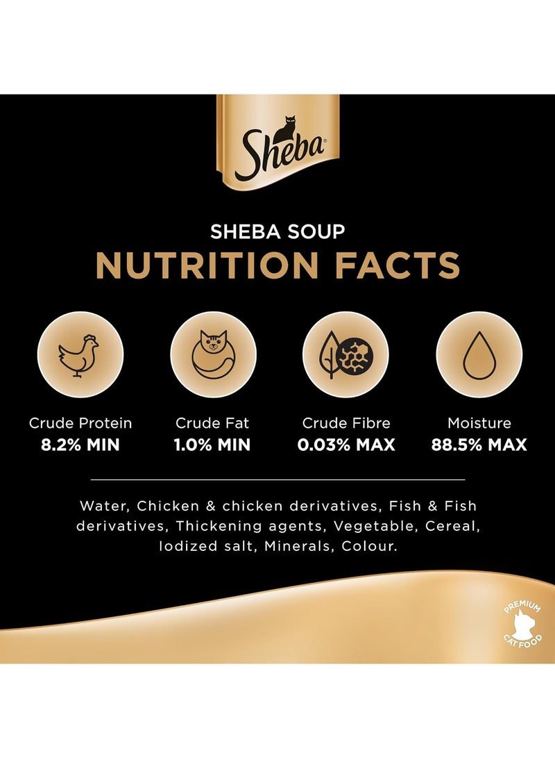 Sheba Cat Soup with Tuna - Pack of 4x40g