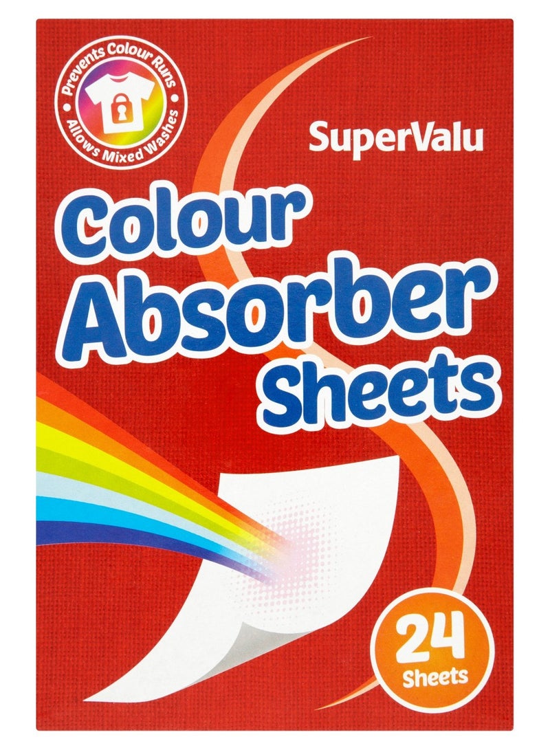 Supervalu Colour Absorber Sheets 24 Pack