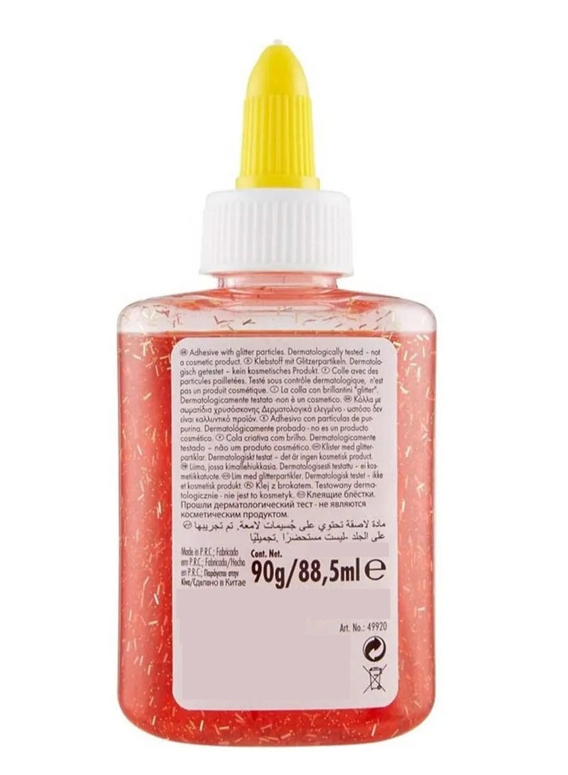 UHU Glitter Glue Red Bottle 88.5 ML