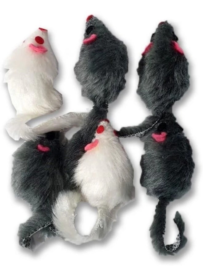 Pawise 6 Mice Soft Toy for Cats