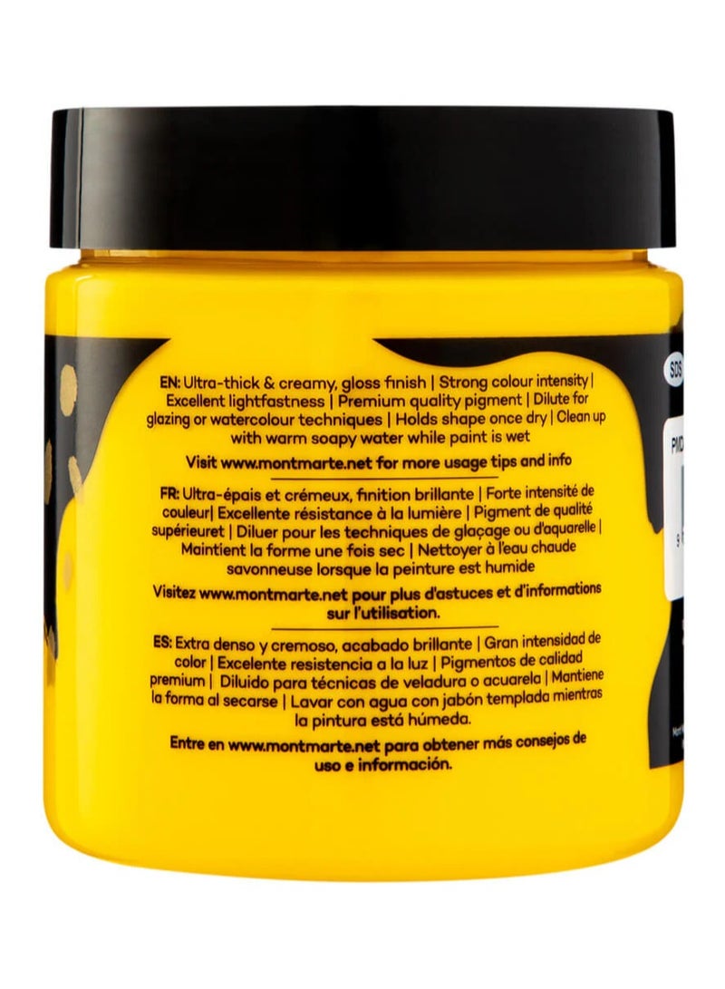 Mont Marte Dimension Acrylic Medium Yellow 250ML