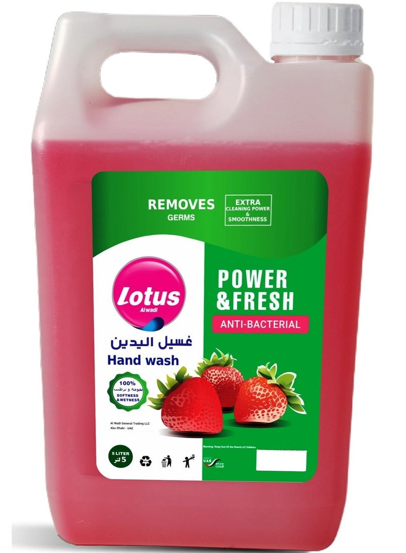 Lotus Antibacterial Hand Wash Strawberry Fragrance 5L