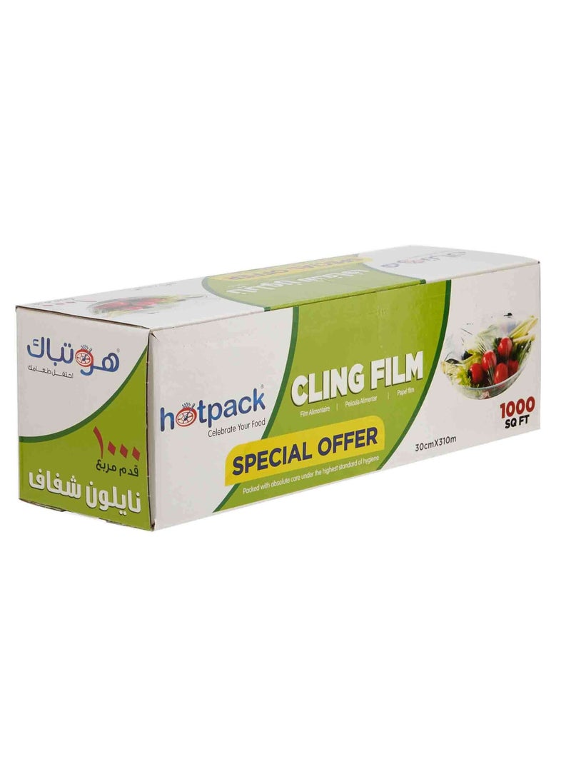 Hotpack Cling Film Food Wrap 1000 Sq Ft