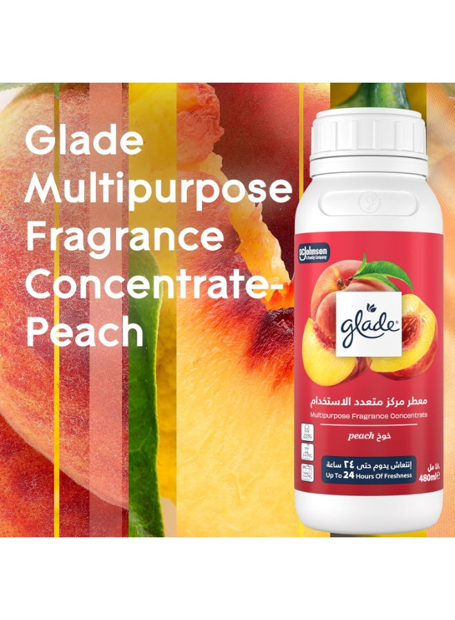24-hour freshness, boost home, concentrate peach, concentrate peach scent, fragrance concentrate, fragrance concentrate peach, glade, multipurpose fragrance, multipurpose fragrance concentrate, peach aroma, peach scent, peach scent 24-hour, scent 24-hour,
