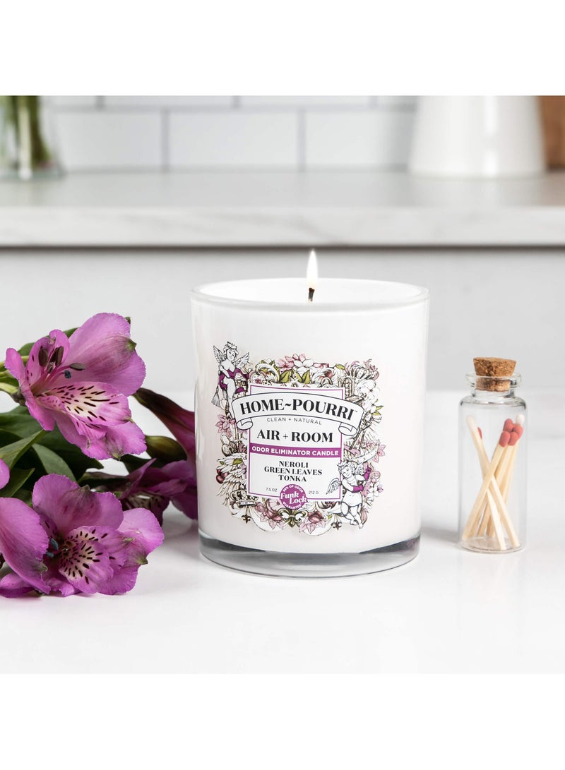 HOME~POURRI Neroli Green Leaves Tonka Candle
