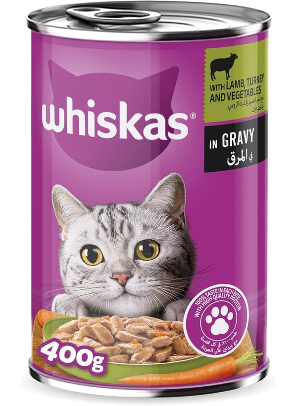 Whiskas Lamb Turkey And Vegetables Cat Food 400g