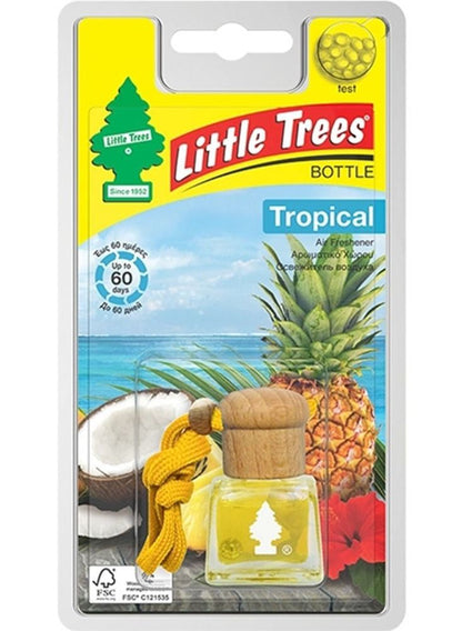 Little Trees Tropical Car Air Freshener Bottle
