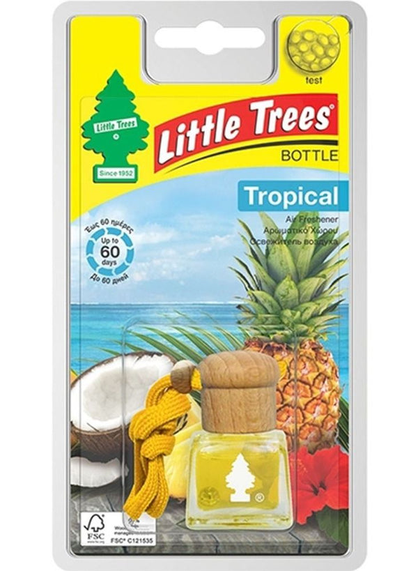 Little Trees Tropical Car Air Freshener Bottle