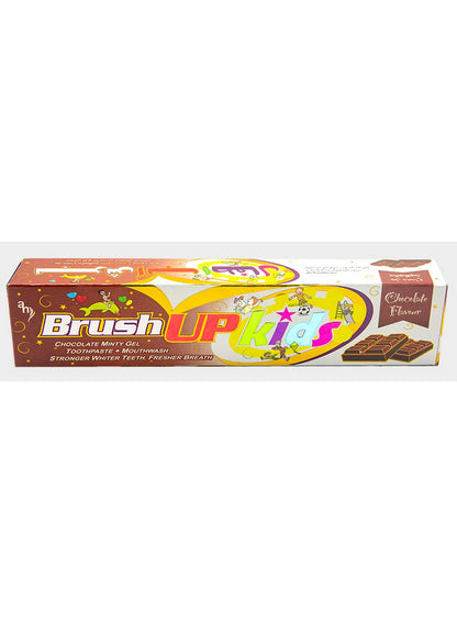 70g make, 70g tube, brush up, chocolate flavor, chocolate flavor 70g, cool dry, early age, flavor 70g, fun daily, gel toothpaste, kids gel, kids gel toothpaste, kids love, oral care, type low