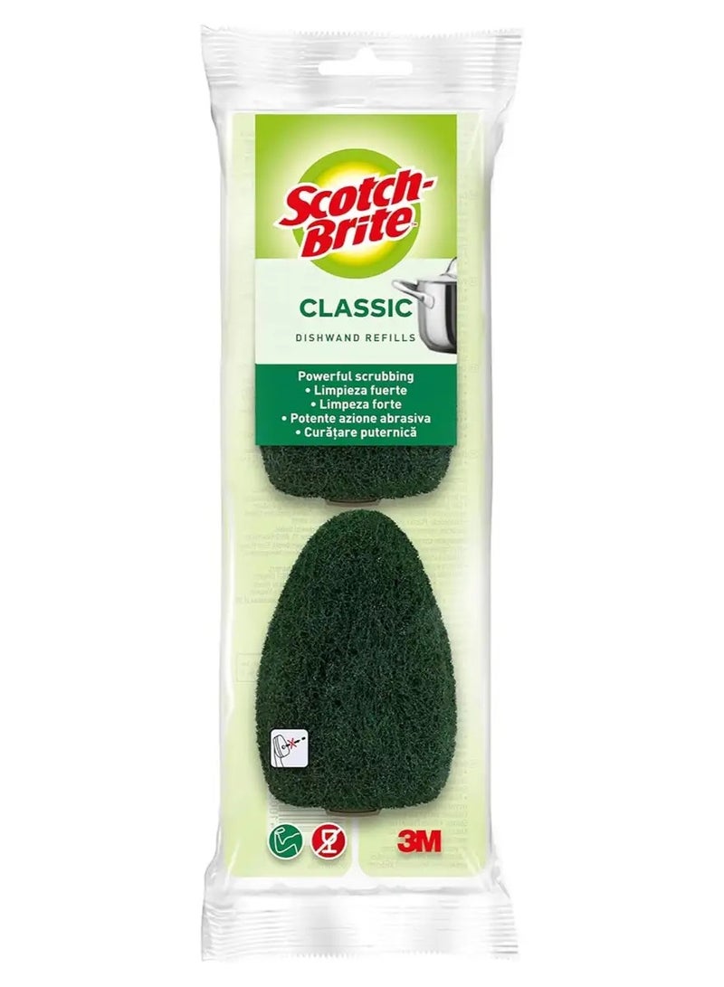 Scotch Brite Dishwand Classic Fibers Refills Green