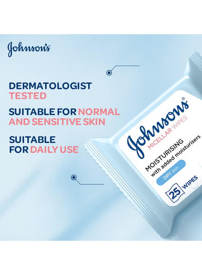 added moisturisers, added moisturisers 25pcs, cleansing wipes, dirt like, gone micellar, gone micellar cleansing, gym bags, johnson s, micellar cleansing, micellar cleansing wipes, moisturisers 25pcs, sensitive skin, skin types, sweep away, waterproof