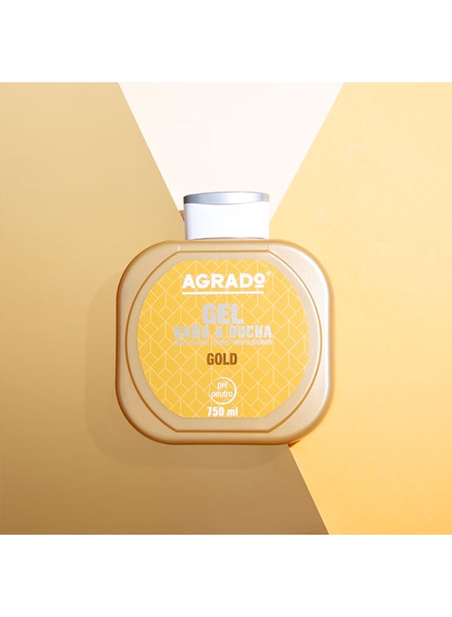 AGRADO Gold Bath And Shower Gel 750 ML