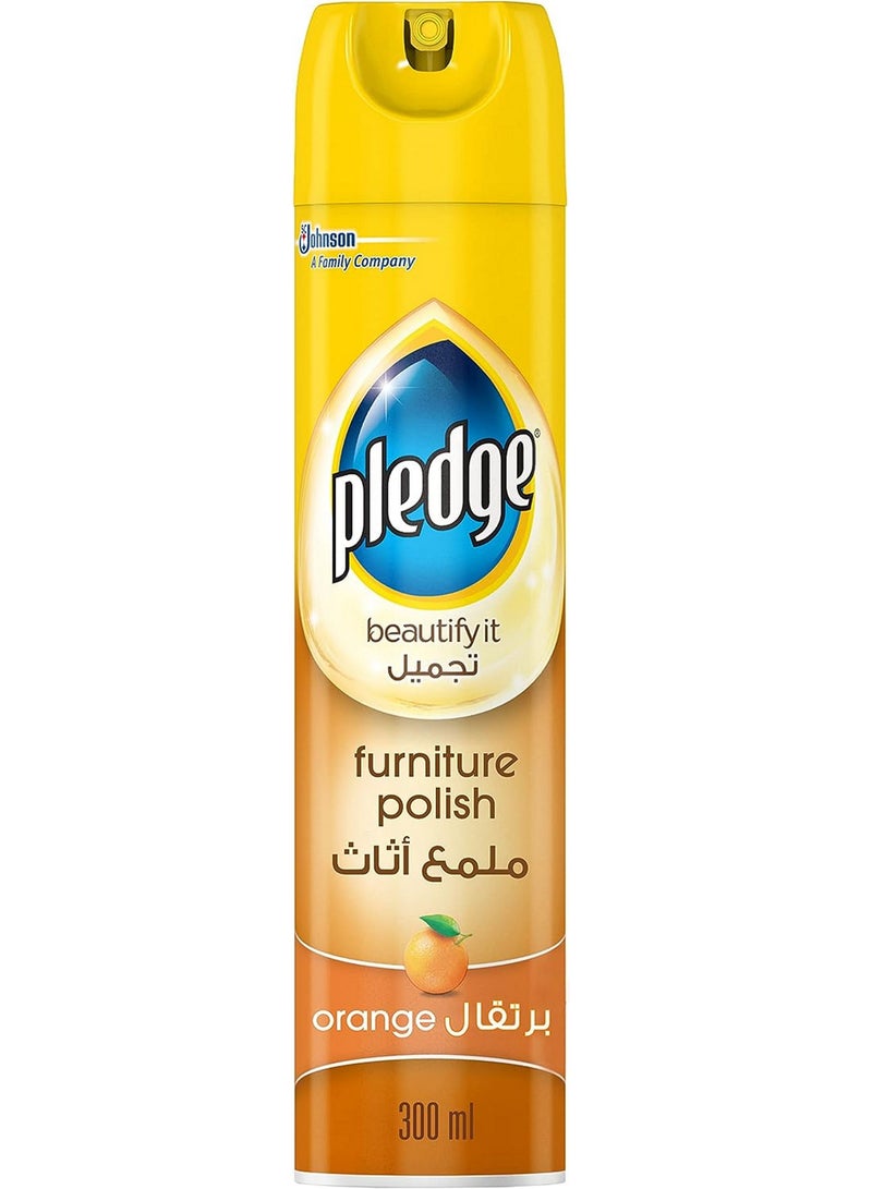 Pledge Beautify It Furniture Spray Orange 300 ML