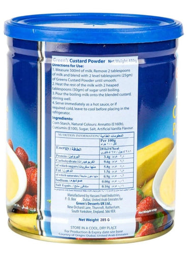 GREEN'S Custard Powder 285 G