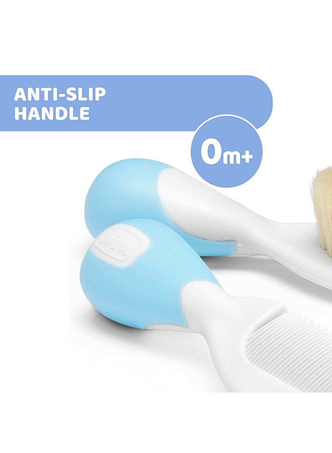 Chicco Brush And Comb 0M+, Light Blue