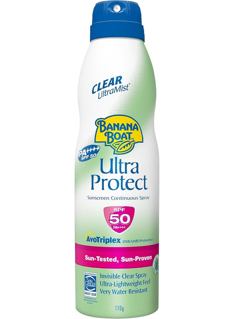 BANANA BOAT Ultraprotect Sunscreen Clear Spray 170G