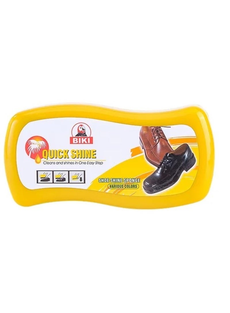 Biki Shoe Shine Sponge - Clean & Shine Easily