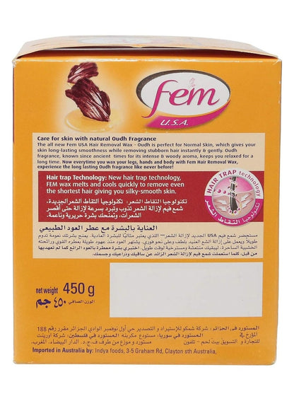 Hair Removal Wax for Legs & Body - Fem