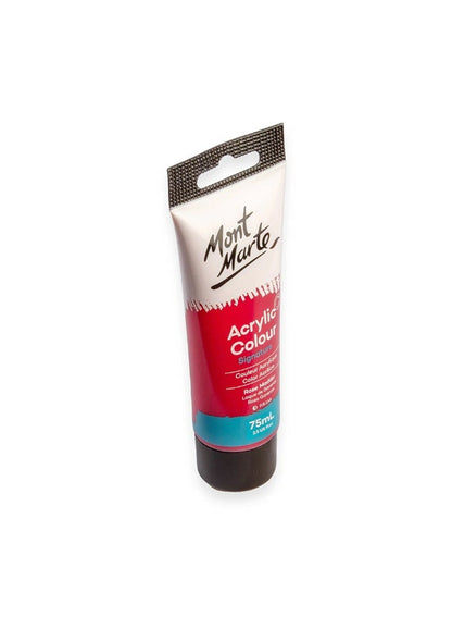 Mont Marte Acrylic Colour Paint Tube 75 ML Rose Madder