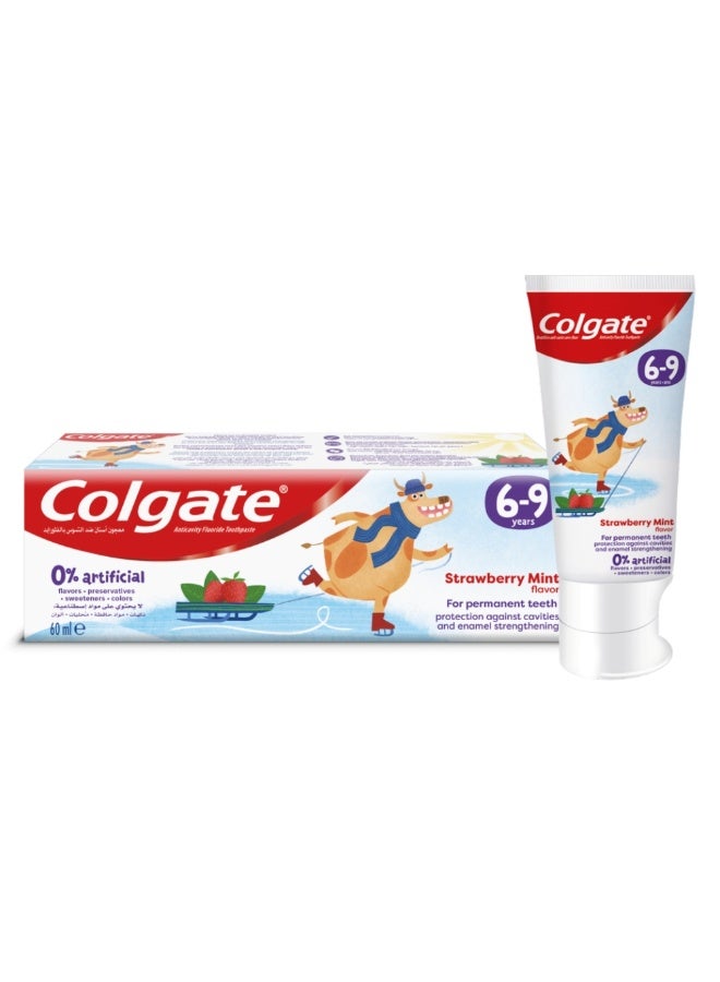 Colgate Kids Toothpaste Natural Strawberry Mint 60ml