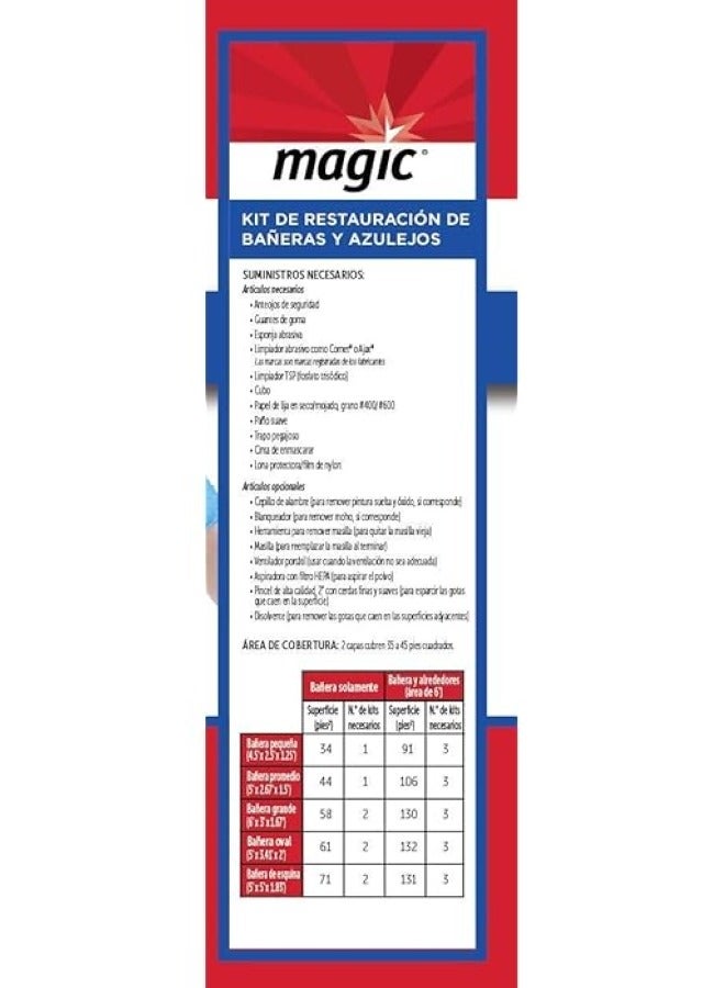 Magic Tub And Tile Refinishing Kit by Magic