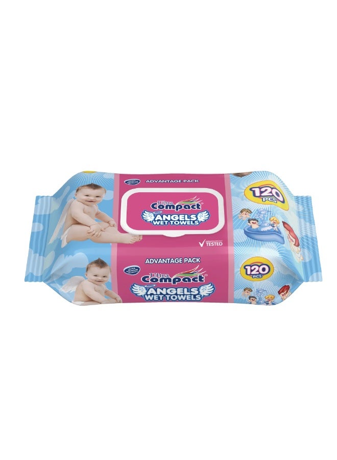 Ultra Compact Baby Wet Wipes 120 Pack - Ultra Compact