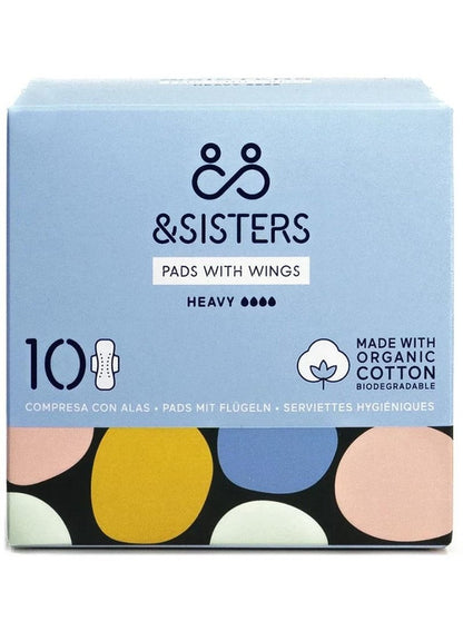 Organic Cotton Heavy Pads with Wings - &SISTERS