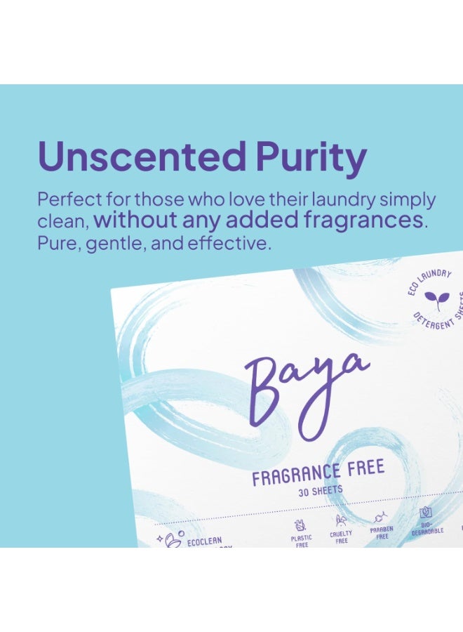 Baya Laundry Detergent Sheets Fragrance Free