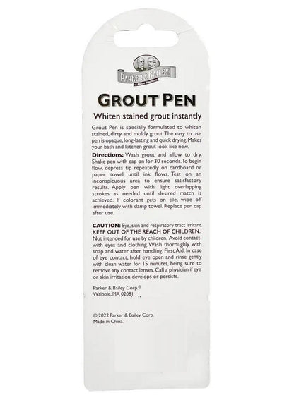 Parker & Bailey White Grout Pen - Premium Grout Solution