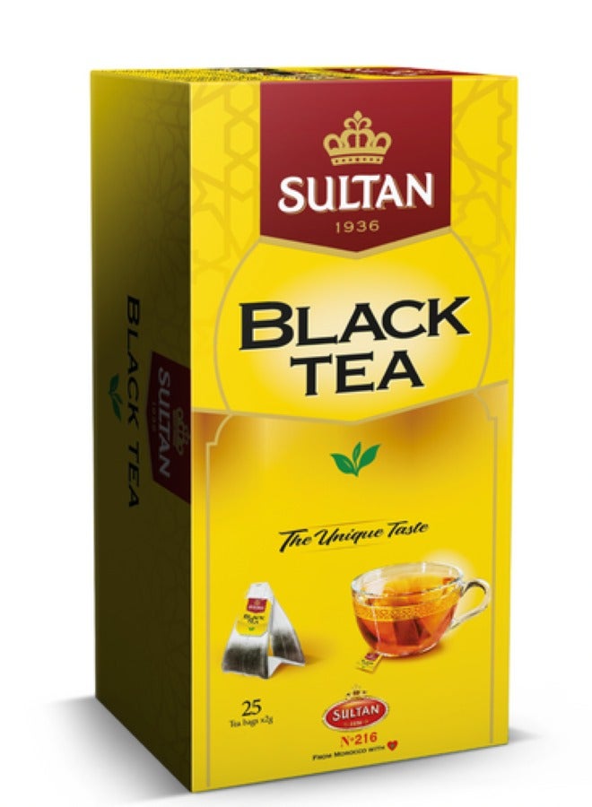 Sultan Black Tea 25 Tea Bags - Premium Quality