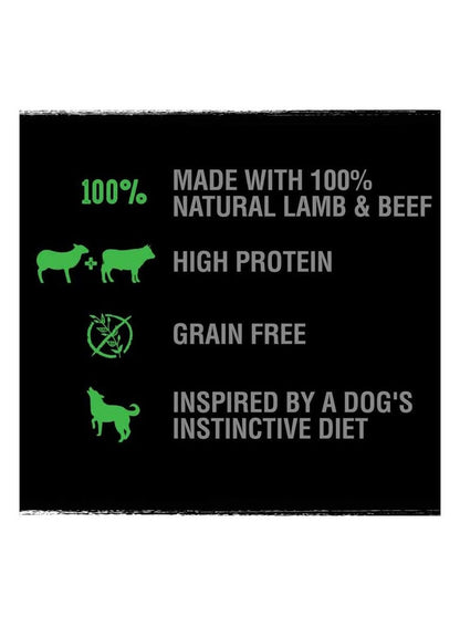 CRAVE Natural Dry Dog Food Lamb And Beef 1Kg