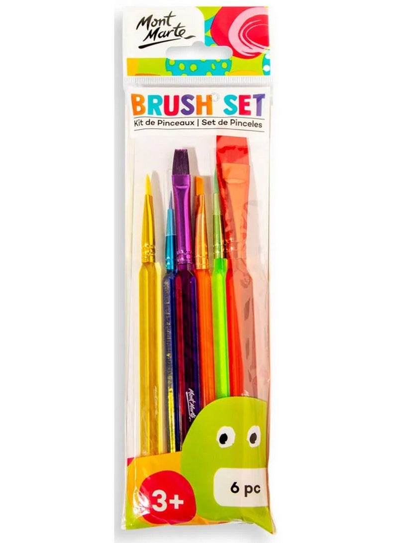 Mont Marte Kids Brush Set 6 Pcs