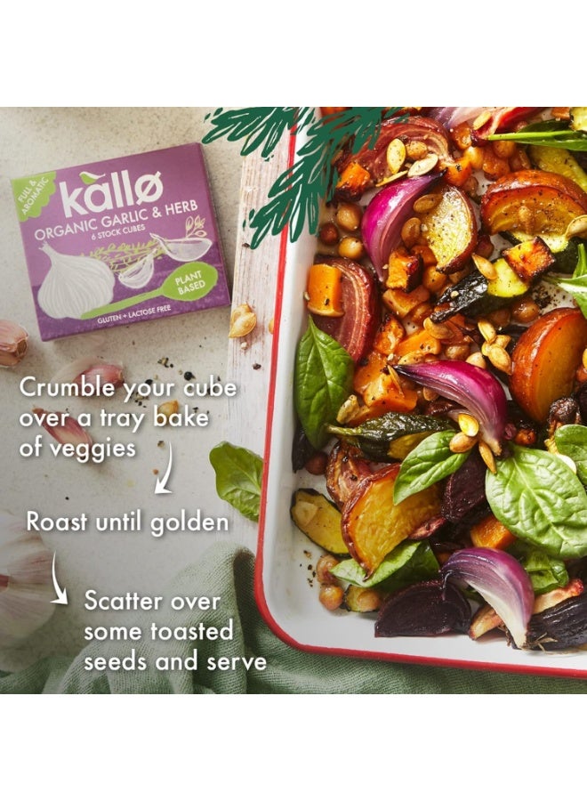 Kallo Organic Garlic & Herb Stock Cubes 6