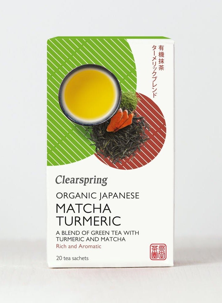 Clearspring Organic Japanese Matcha Turmeric Teabags