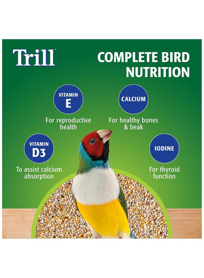 Trill Finch Seed Mix 500g - Premium Bird Food