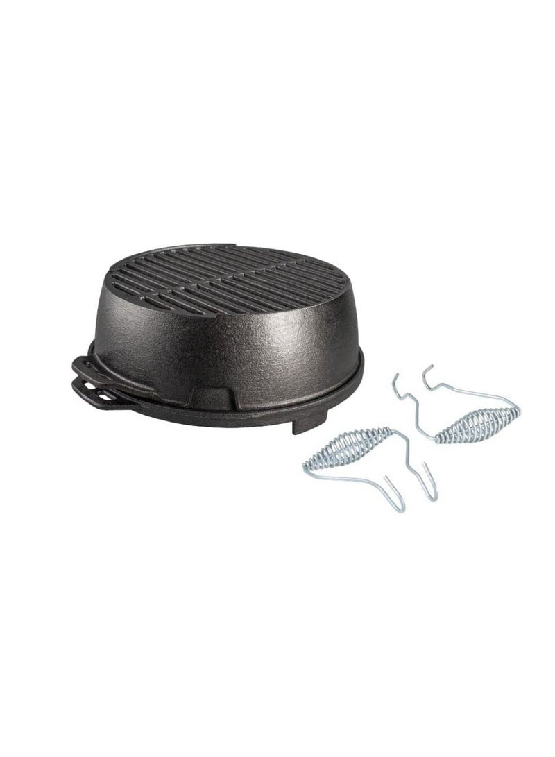 Lodge 12 Inch Cast Iron Kickoff Grill