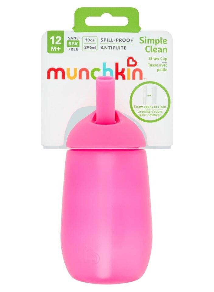 Munchkin Simple Clean Straw Cup 296 ML Pink
