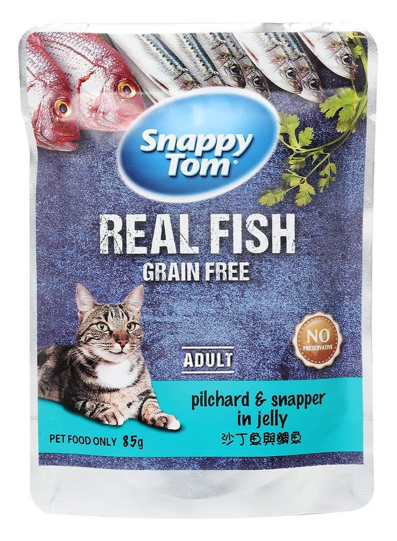 Snappy Tom Catfood Pilchard & Snapper 85g