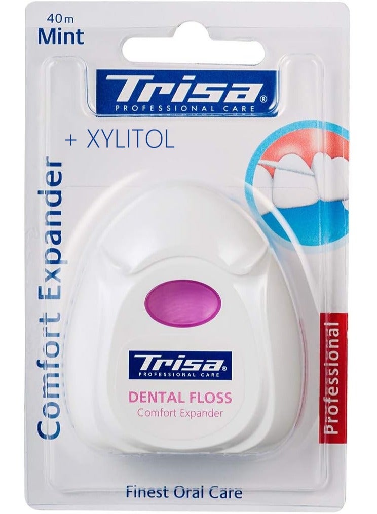 TRISA Dental Floss Comfort Expander Mint 40 M