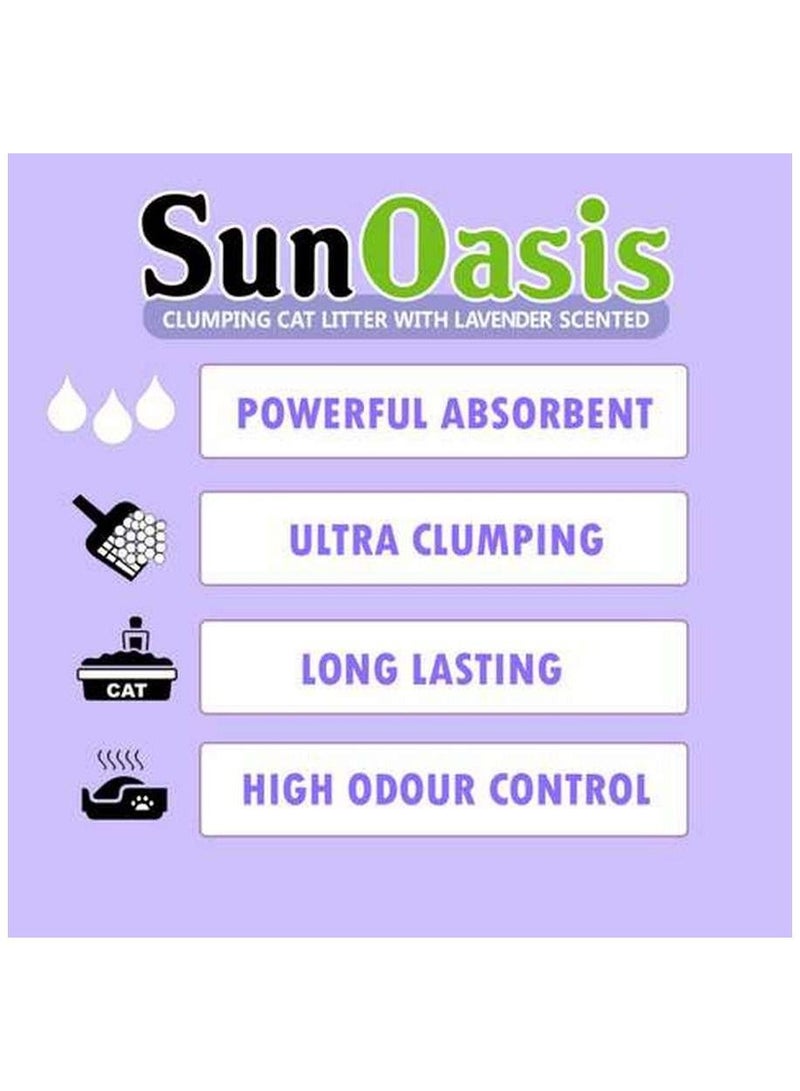 Sun Oasis Clumping Cat Litter Lavender 10L