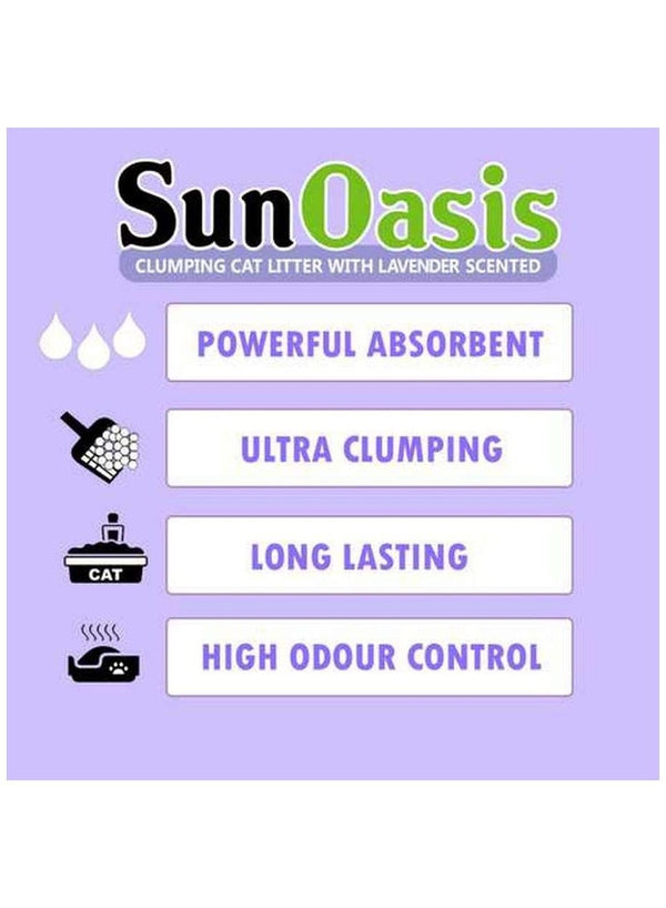 Sun Oasis Clumping Cat Litter Lavender 10L