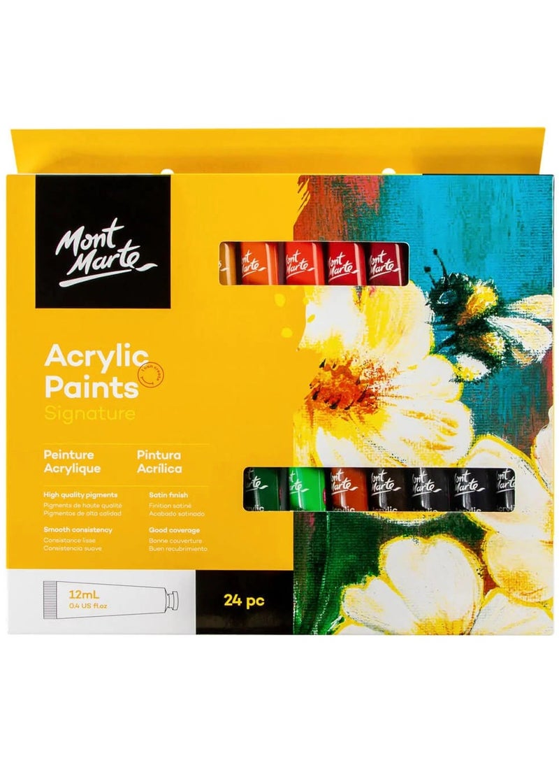 Mont Marte Acrylic Paints Set 24Pc
