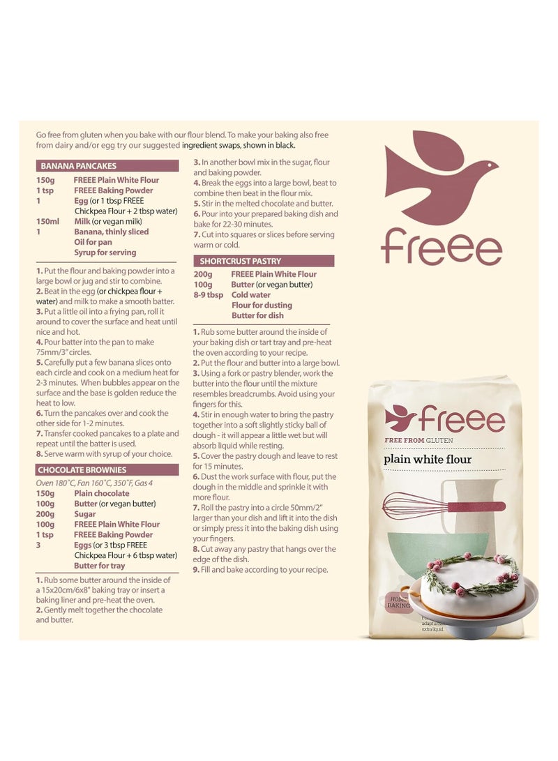Gluten Free Plain White Flour 1 Kg Doves Farm