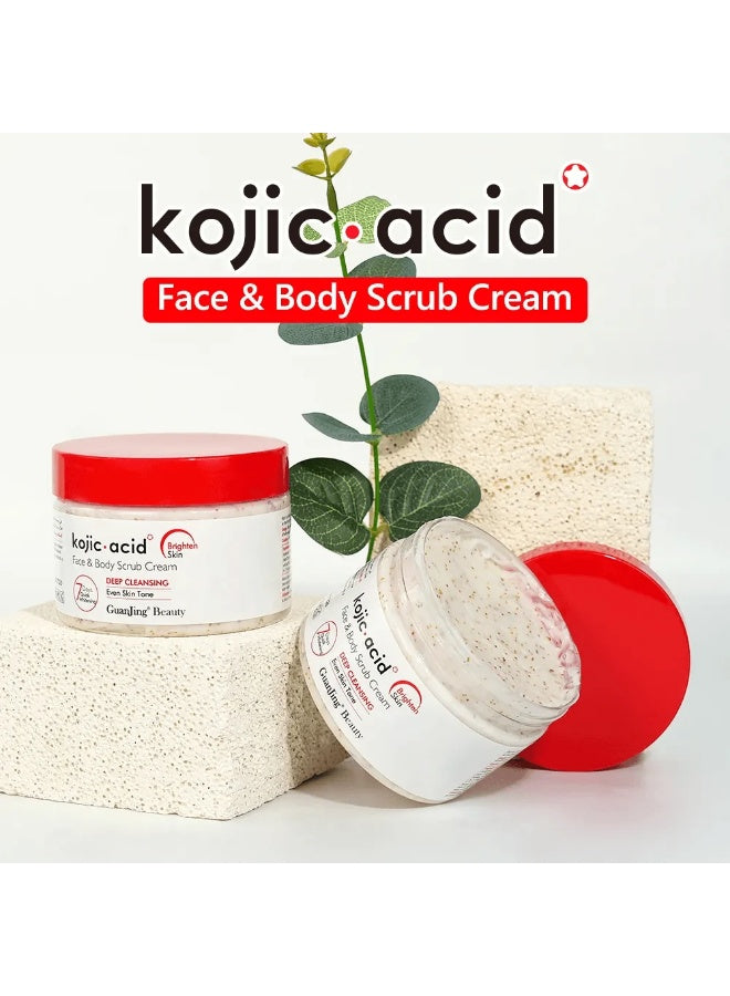 acid face, acid face body, body scrub, body scrub cream, cream 320g, face body, face body scrub, guanjing beauty, kojic acid, kojic acid face, multi-purpose, pat dry, scrub cream, scrub cream 320g, skincare