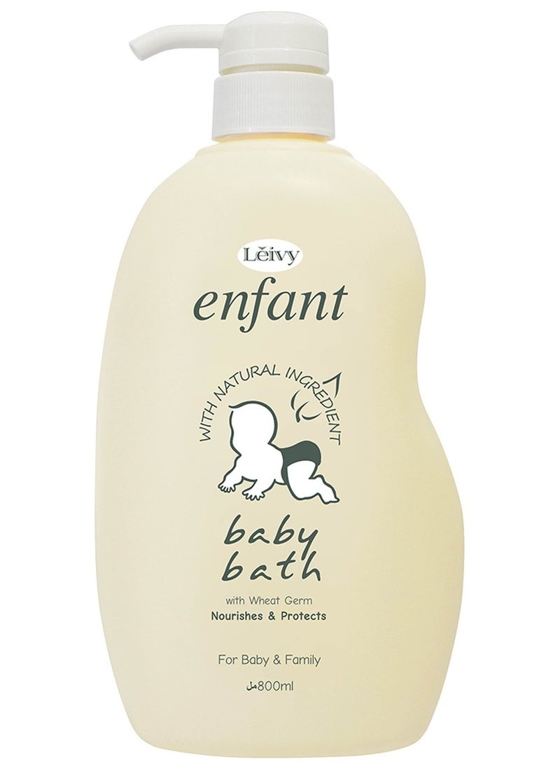 Leivy Enfant Baby Bath - Nourishes & Protects 800 ML