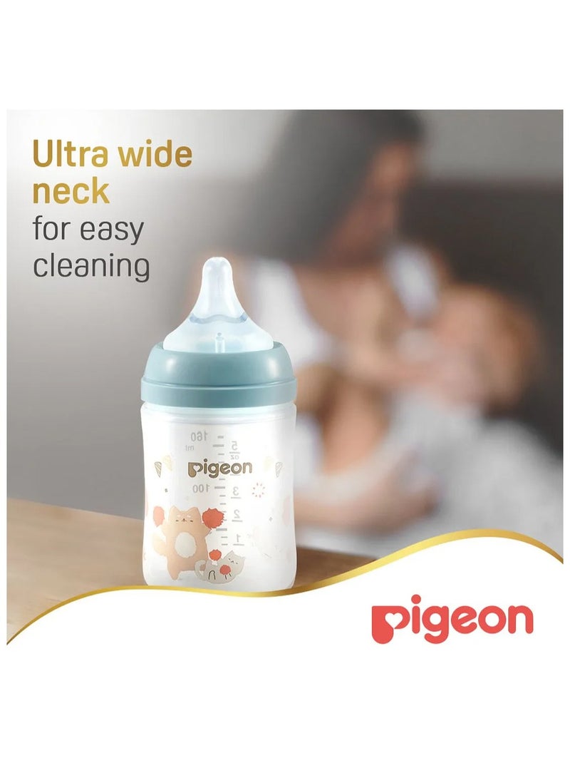 Pigeon Softouch Wide Neck Plastic Nursing Bottle 160ML