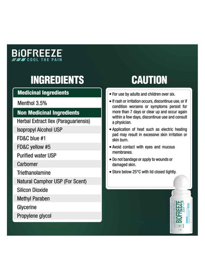 Biofreeze Pain Relief Roll On 89 ML