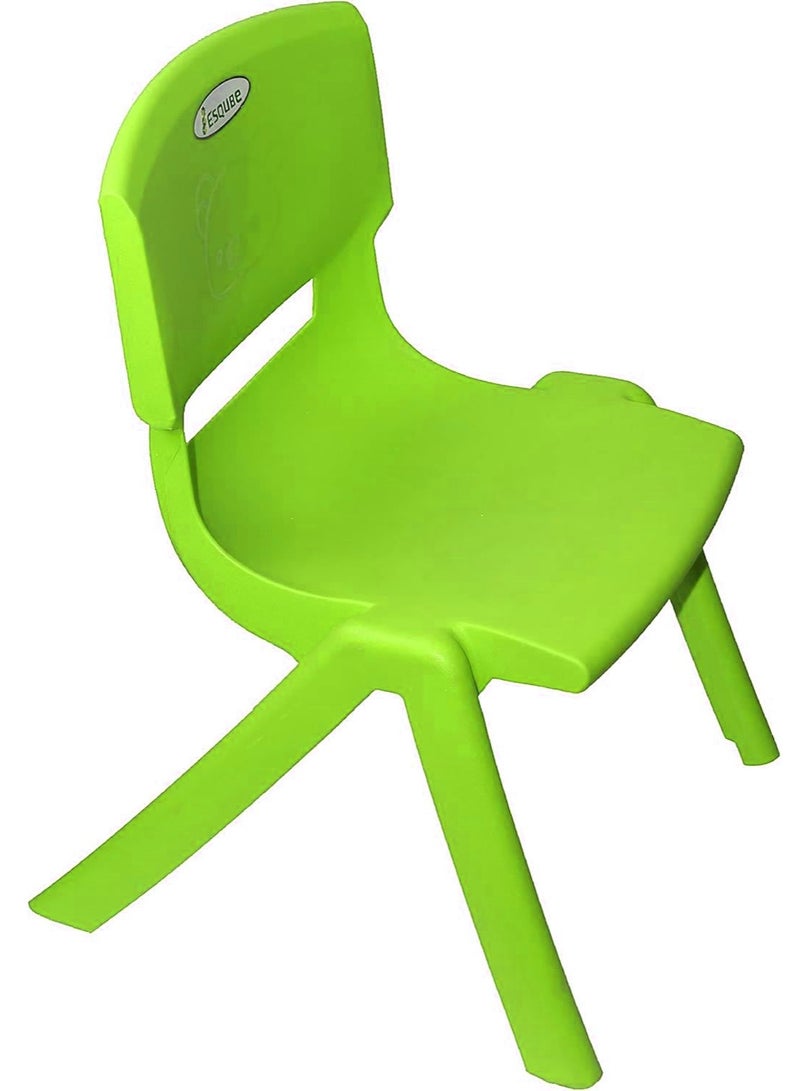 ESQUBE Kids Plastic School Study Chair - Green